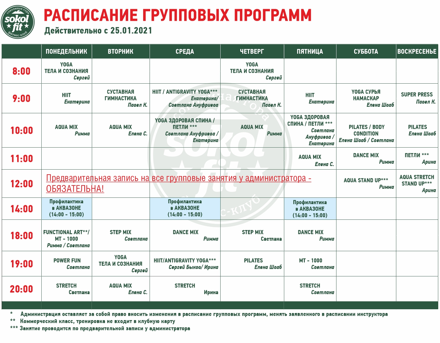 Фитнес хаус расписание на мебельной